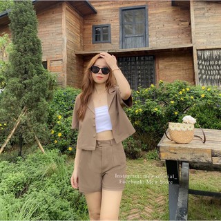 Set áo vest cộc tay và quần sooc MEW