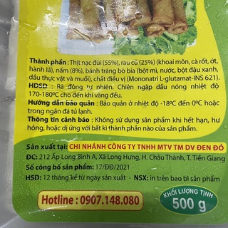 Chả Giò Rế Thịt-Rau-Nấm 500g (30 cuộn)