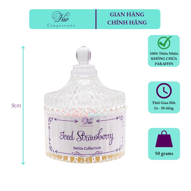 Nến thơm KW cao cấp Iced Strawberry - Petite Collection