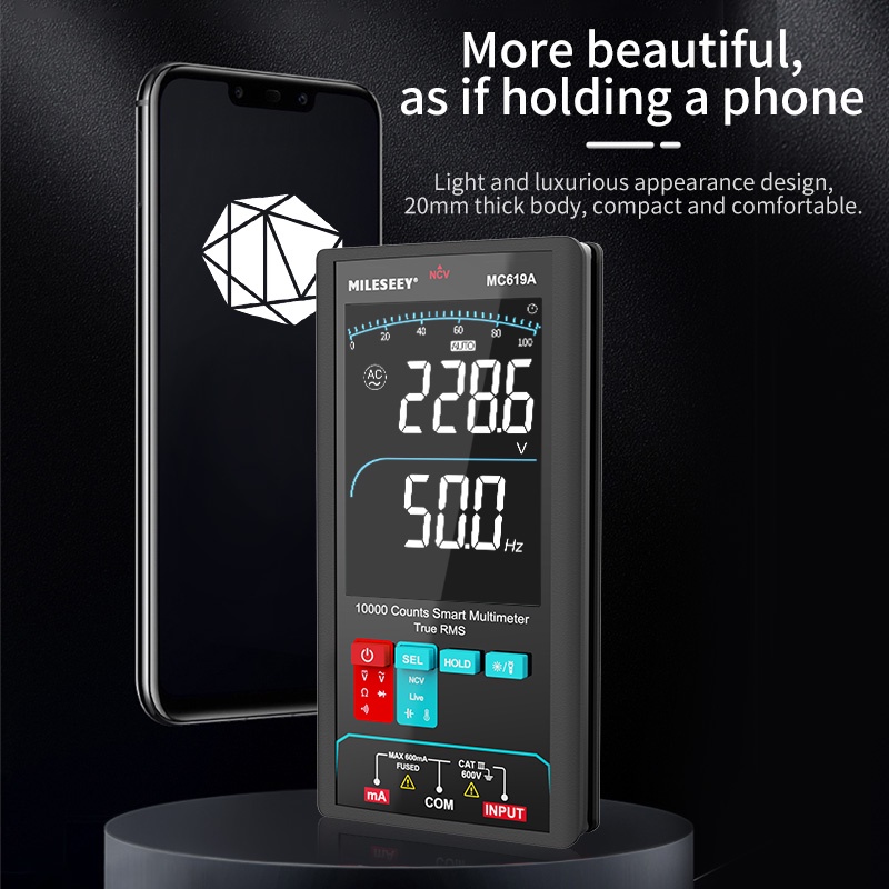 Vạn Năng Kế Kỹ Thuật Số Dạng Kẹp 10000 Bước