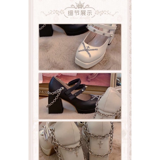 Giày marry jane phong cách gothic