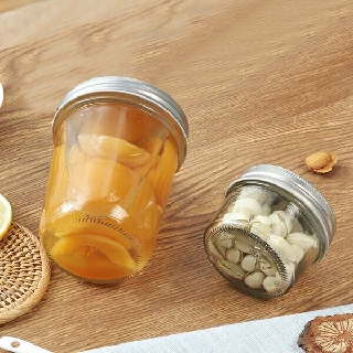 Combo 3 hũ thủy tinh 200ml nắp nhôm vặn (hũ trơn, không in hình)