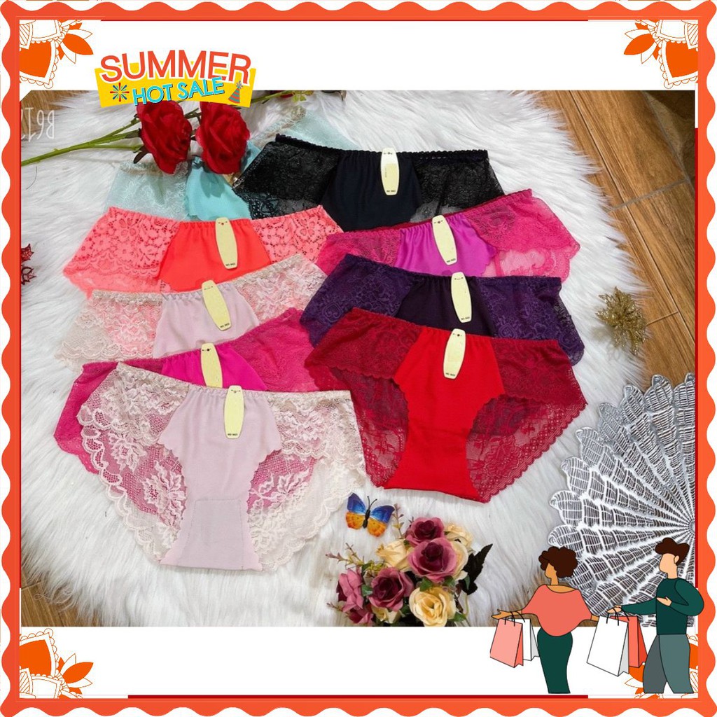 SET 10 QUẦN LÓT NỮ SU PHỐI REN