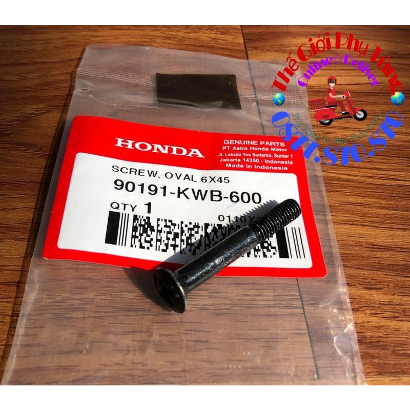 Ốc gù tay lái Vario, AB Zin chính hãng mới - 90191-KWB-600