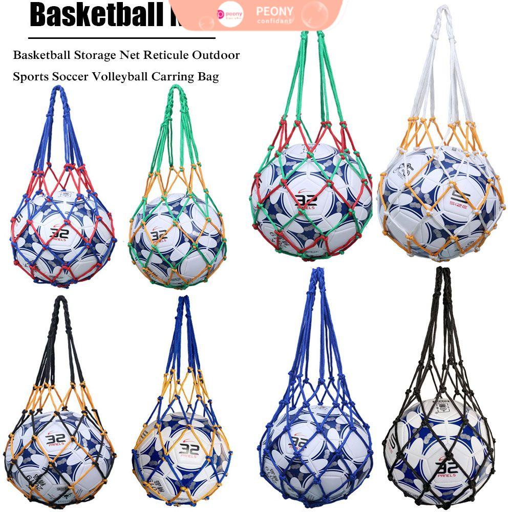 ❈Hoa Mẫu Đơn❈ 1 Túi Lưới Nylon Dùng Để Đựng Banh Bóng Chuyền Tiện Lợi