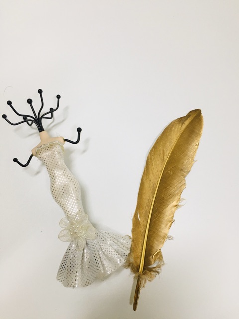 Lông vũ thật kích thước 15-20cm làm đồ handmade hoặc phụ kiện trang trí chụp ảnh sản phẩm