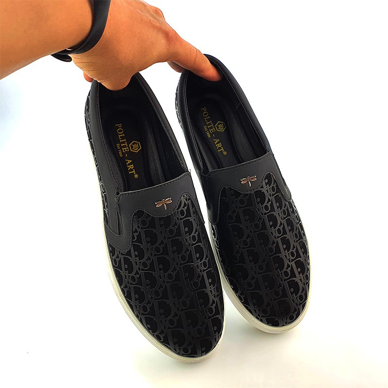 HANO - Giày lười nam slipon mũi tròn phong cách Hàn Quốc | BigBuy360 - bigbuy360.vn