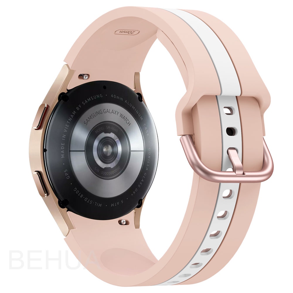 Dây Đeo Silicone Cho Đồng Hồ Thông Minh Samsung Galaxy Watch 4 40mm 44MM Classic 46mm 42mm 20mm 3 41mm