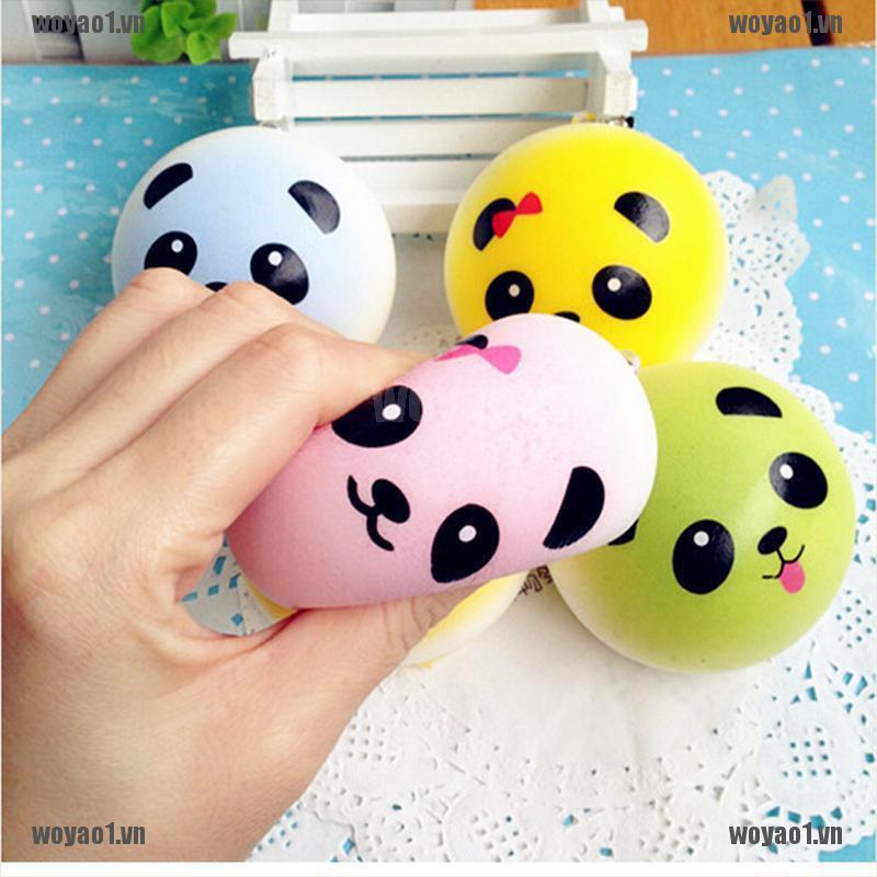Bán Móc Khóa Squishy Hình Gấu Trúc 4cm Dễ Thương