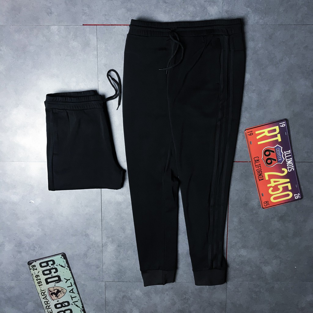 Quần Jogger Nam Đen 3 Sọc Đen, Ống Bo Chun Đẹp | BigBuy360 - bigbuy360.vn