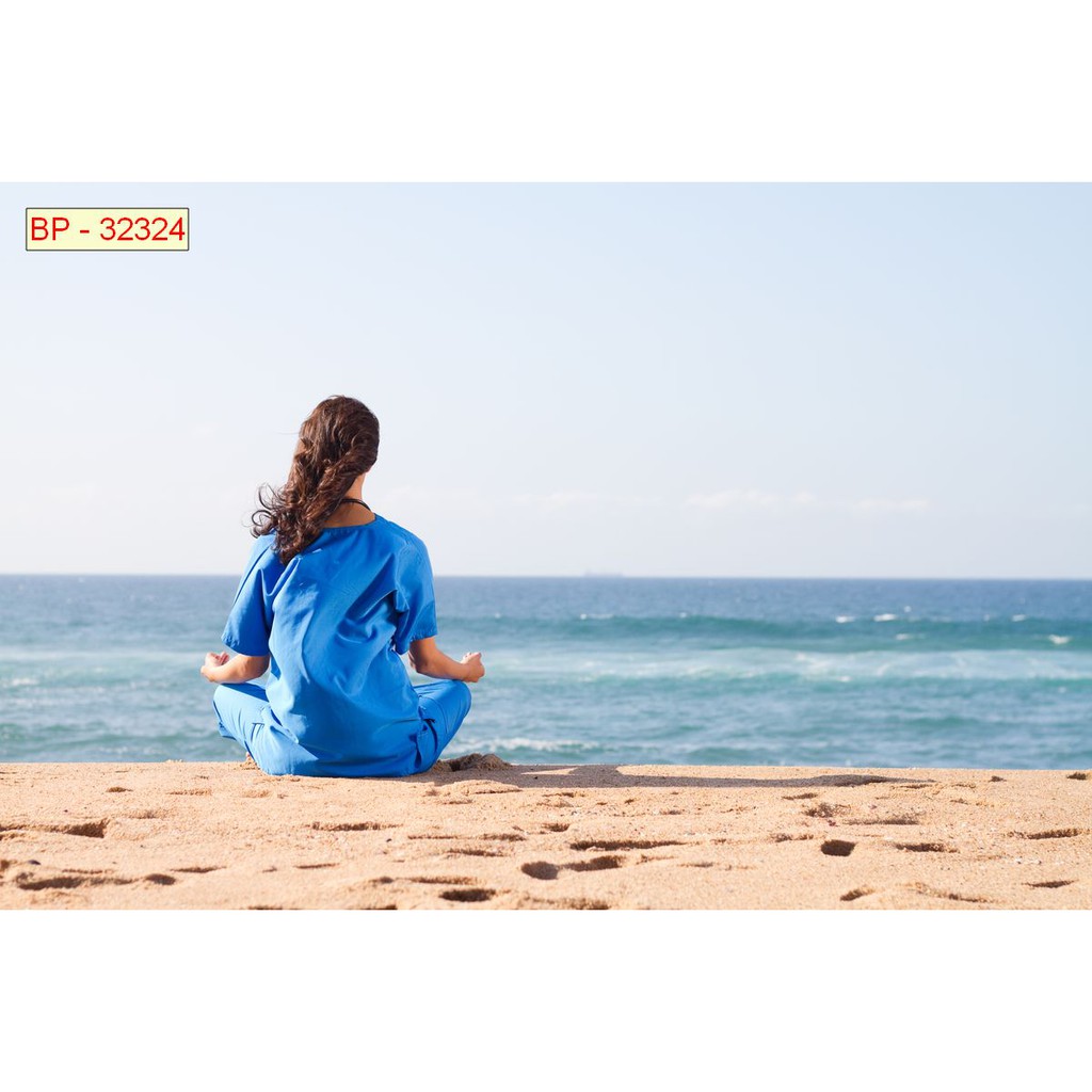 Tranh lụa 3d trang trí chủ đề Yoga Thước 1,5m x 2m YOGA 2