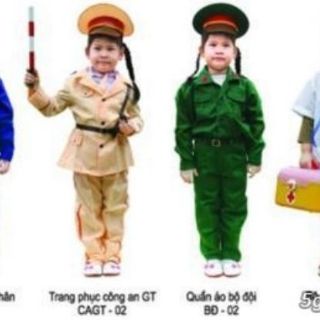 Bộ trang phục công an cho bé