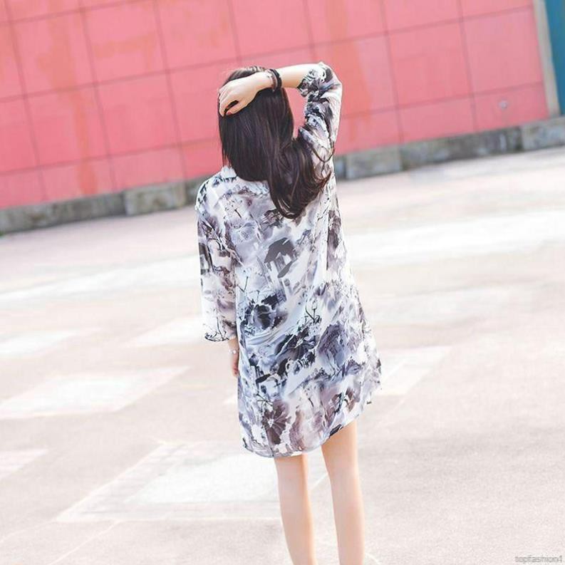 Áo choàng đi biển, Kimono áo choàng voan dài trắng mặc ngoài bikini đi biển đẹp ་ | BigBuy360 - bigbuy360.vn