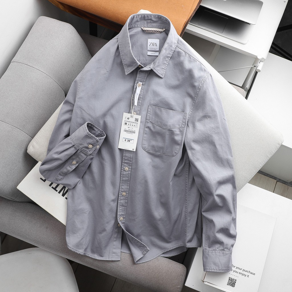 Áó sơ mi nam kaki Zara Hàng Việt nam xuất khẩu ASMKK1001 | BigBuy360 - bigbuy360.vn