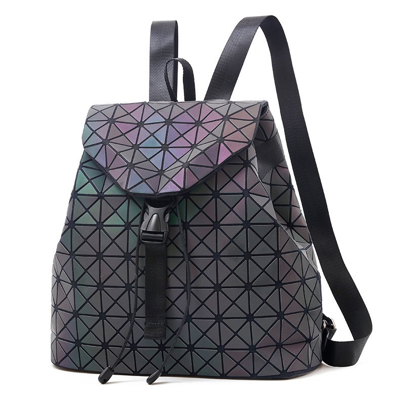 Women's bag new geometric ringer laser 100 variable backpacks gradient color