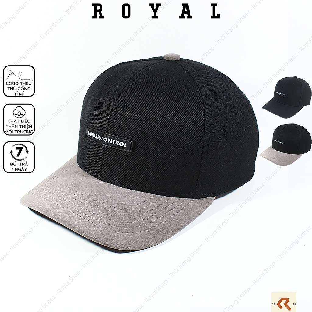 Mũ Lưỡi Trai Nón Lưỡi Trai Kết Nam Nữ UNDERCONTROL Đen Vải Kaki Cotton Hàn adidas - Royal Caps