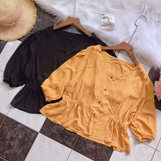 Áo croptop dáng peplum