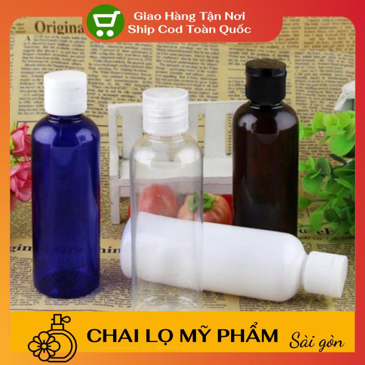 Chai Chiết Mĩ Phẩm ❤ SIÊU RẺ ❤ Chai lọ nhựa pet nắp bật [100ml/50ml/30ml/20ml] chiết mỹ phẩm, dầu gội, sữa tắm