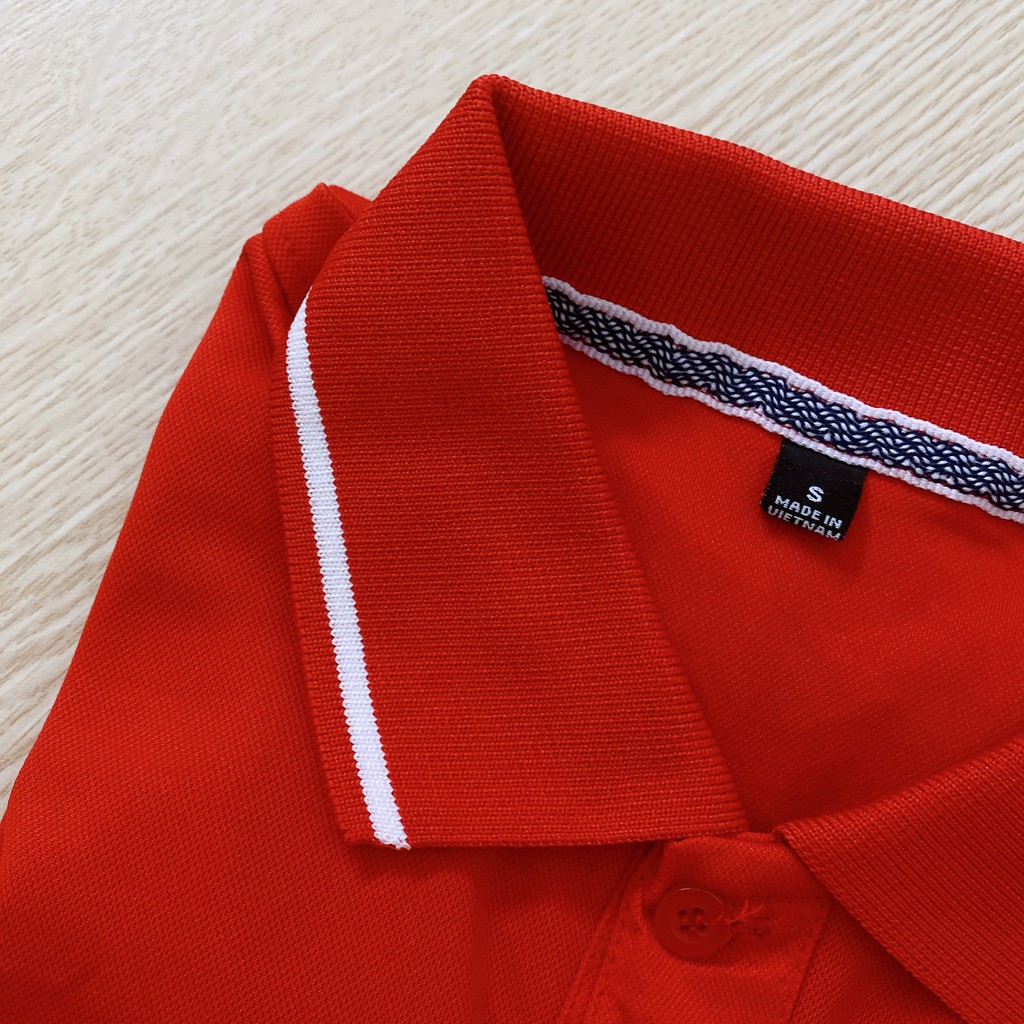 Áo Polo màu Đỏ chất liệu Lacoste Thể Thao mềm mịn thoáng mát – Áo thun Nam Nữ có cổ. Nhận IN ẤN theo yêu cầu.