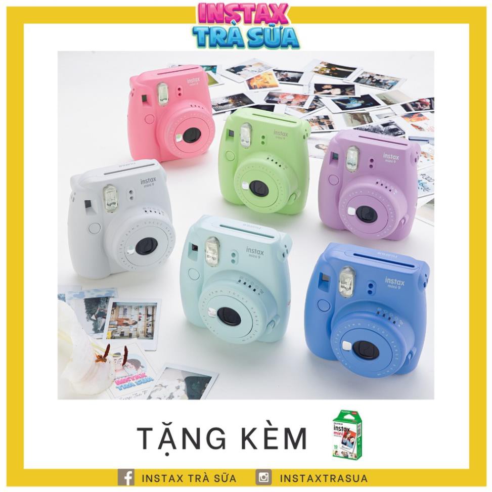 FUJIFILM INSTAX MINI 9 (TẶNG KÈM 1 HỘP FILM 10 TẤM) - Máy ảnh lấy liền - Hàng Chính Hãng