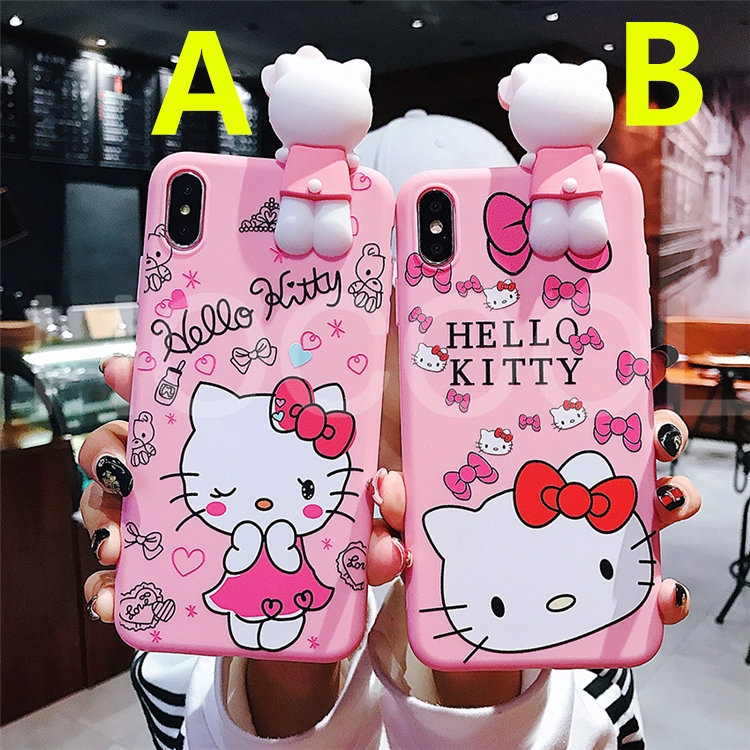 Ốp lưng OPPO điện thoại hình hoạt hình hello kitty siêu cute dành cho F9 A3S A37S F3 A7 F7 F5 F1S A71K A83