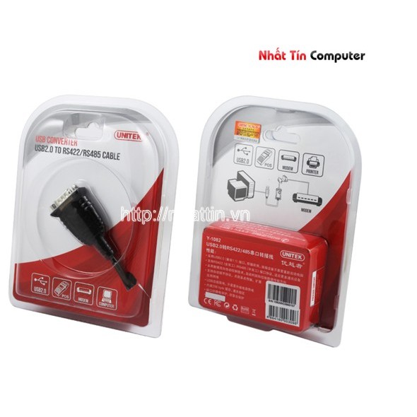 Cáp USB to Com RS485/RS422 chính hãng Unitek Y-1082