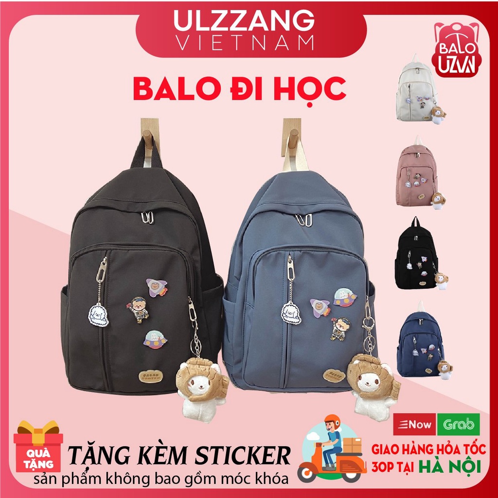 Balo nữ đi học thời trang Ulzzang Hàn Quốc, cặp sách đẹp hàng cao cấp dễ thương, túi xách học sinh chống nước