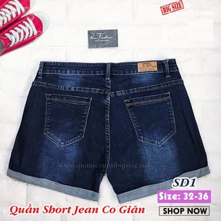 💯 Quần Short Jean Bigsize Co Giãn SD1 Size 32-36 💯