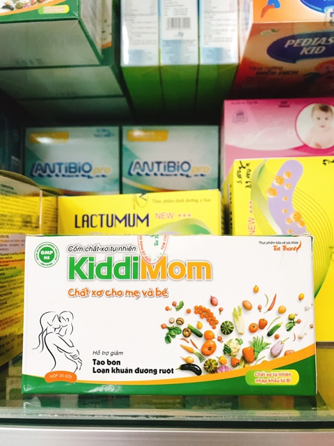 Cốm chất xơ tự nhiên KIDDIMOM táo báo cho con yêu khoẻ mau lớn