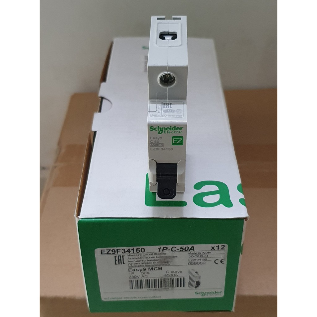 Cầu dao MCB / Aptomat tự động Easy9 1P 2P - Schneider Electric