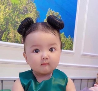 BÚI KẸP NATRA TÓC GIẢ CHO BÉ