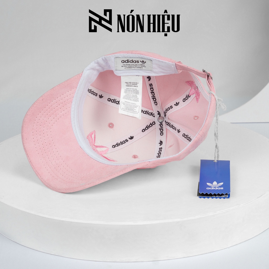 Mũ lưỡi trai Da lộn Hồng - Made in Thái Lan Full Tem Mark hãng