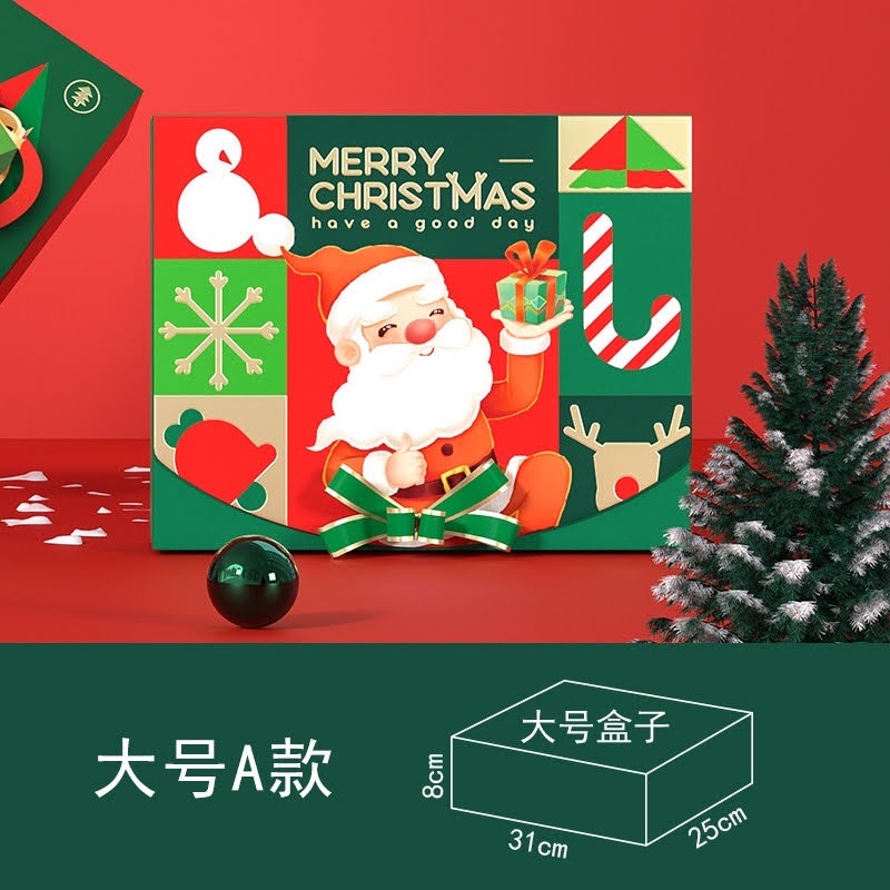 TD46- Hộp giấy đựng quà, bánh hình NOEL