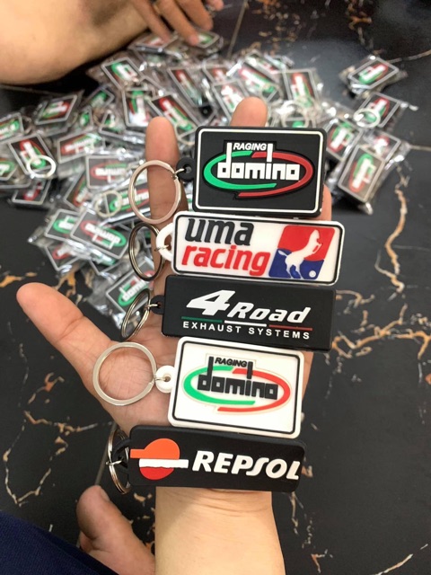 Móc khoá cao su hai mặt siêu đẹp