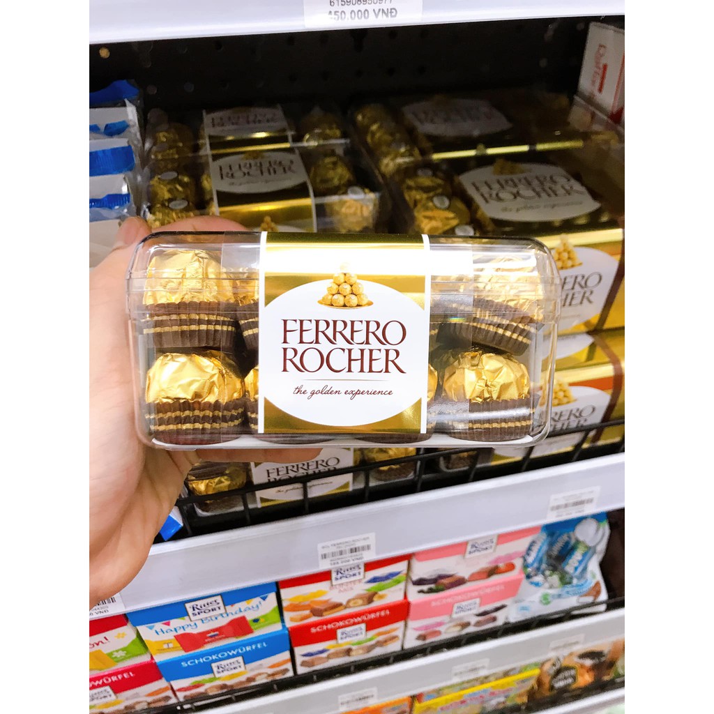 Sô cô la Ferrero Rocher Đức hộp 200g 16 viên