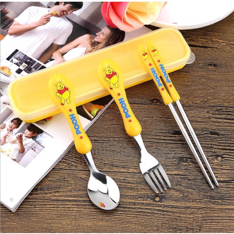 Bộ Thìa Dĩa Đũa Ăn Cho Bé