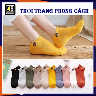[Tất nữ] Combo 10 đôi tất gấu Brown túi zip