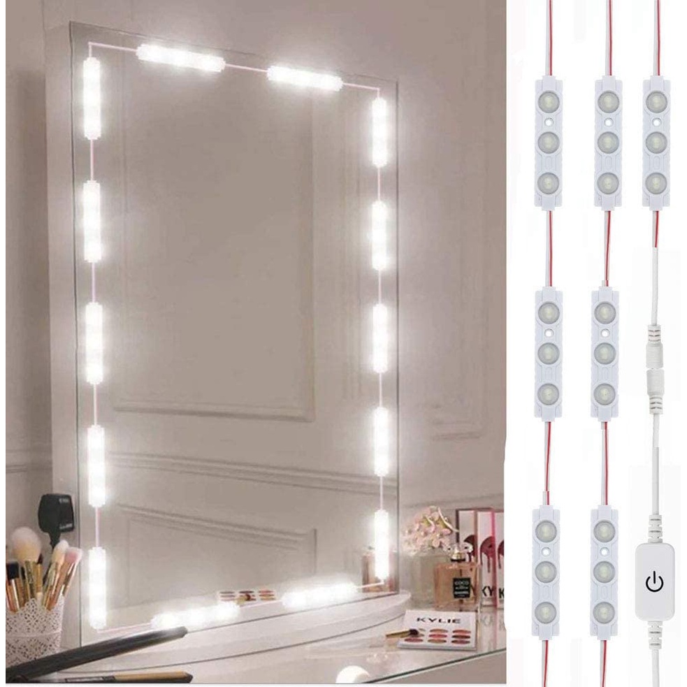 Dây Đèn LED Gắn Gương Trang Điểm Siêu Sáng Điều Khiển Cảm Ứng Điều Chỉnh Độ Sáng