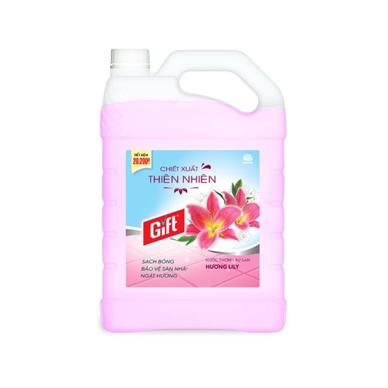 [SIÊU TIẾT KIỆM]Lau sàn Gift Iris nồng nàn can 3kg8 lau sàn/nền gạch/đá/gỗ chống trơn trượt thơm lâu khử mùi đuổi muỗi