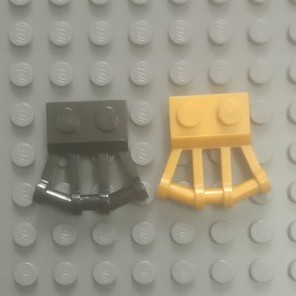 Đồ Chơi Lego Chính Hãng Plate, Modified 1 x 2 with Angled Bar Handles on Side