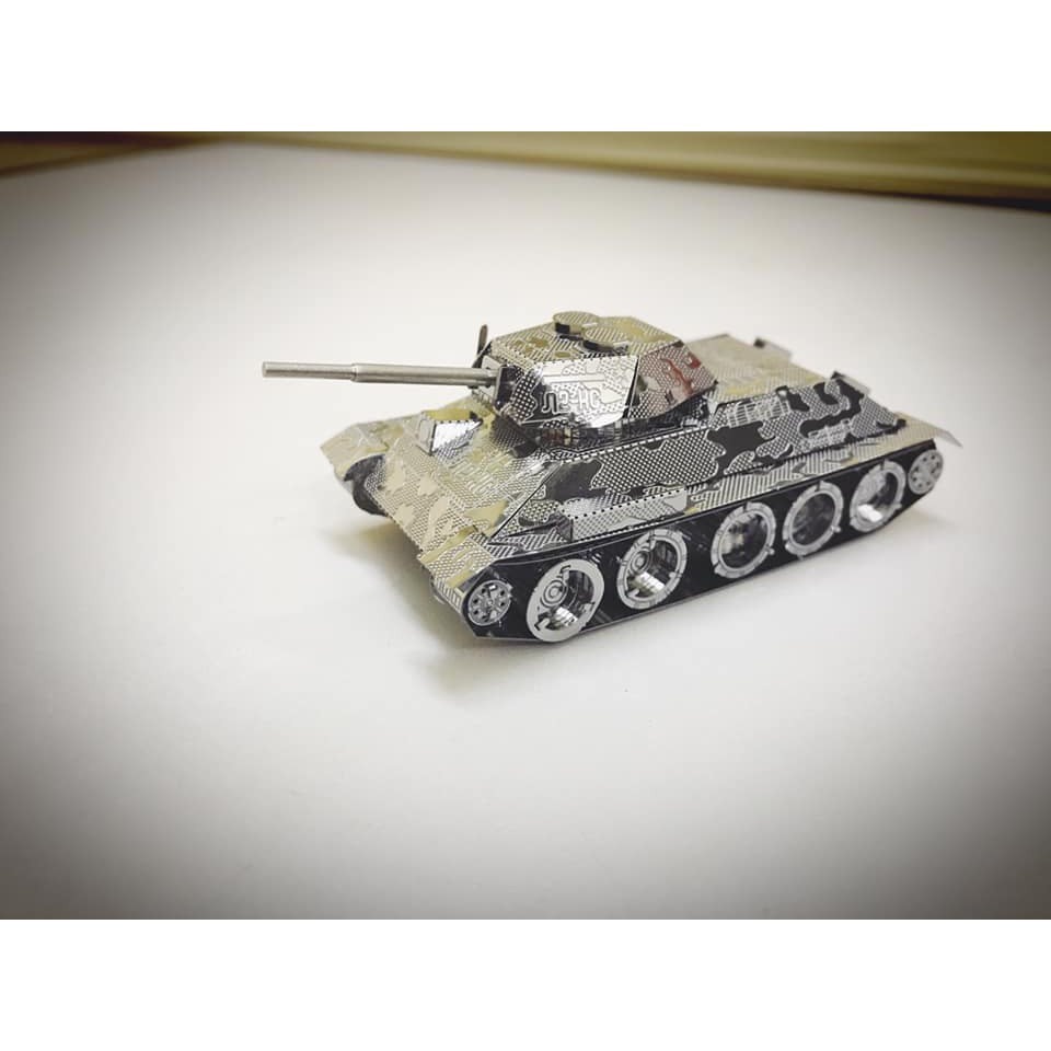 Mô hình 3D kim loại lắp ráp xe tăng T-34 [ Chưa Lắp ]