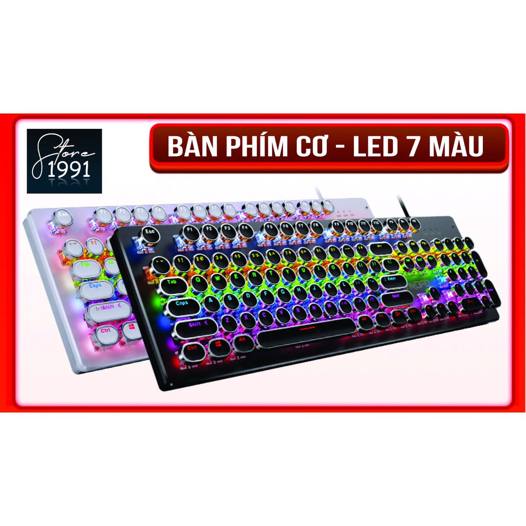 Bàn Phím Cơ Gaming Cho PC, Laptop Cao Cấp Silver Eagle Summoner Real 20 Chế Độ Led RGB