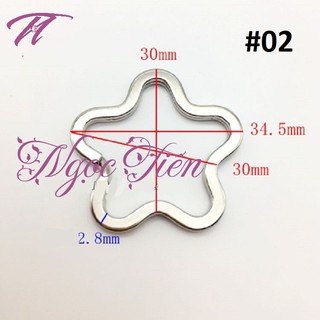 [2 cái] Khoen móc khóa loại tốt