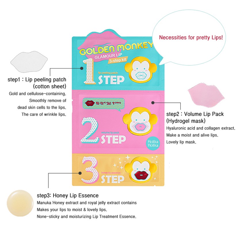 (hàng Mới Về) Bộ Son Môi Holika Holika 3 Bước Màu Vàng Đồng | BigBuy360 - bigbuy360.vn