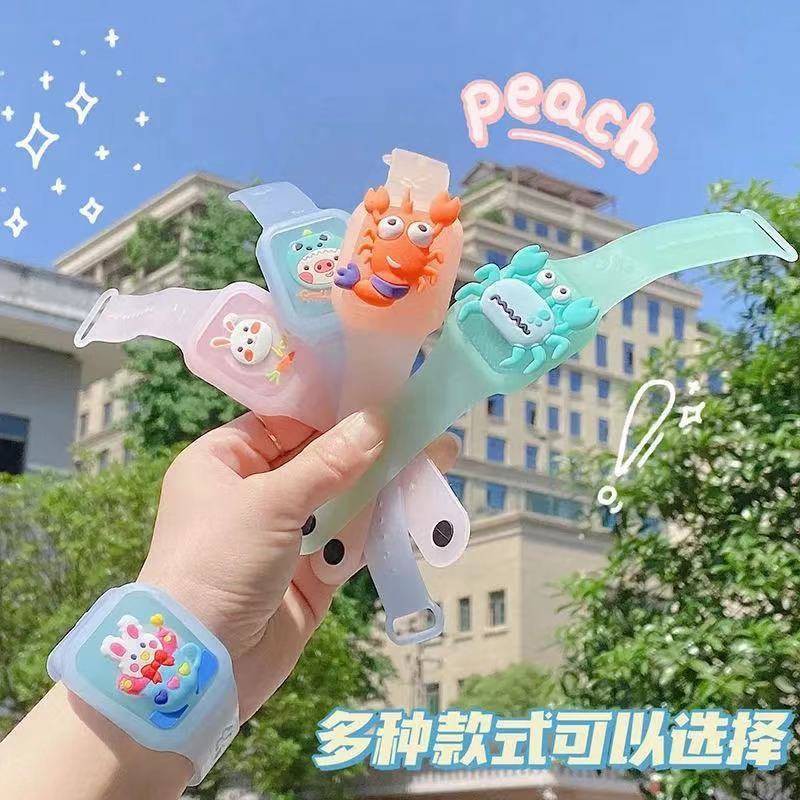 Vòng đeo tay chống muỗi ba tốc độ chống muỗi Mosquito Silicone Bracelet Cây tinh dầu không độc hại Trẻ em Xem Hộp ngoài