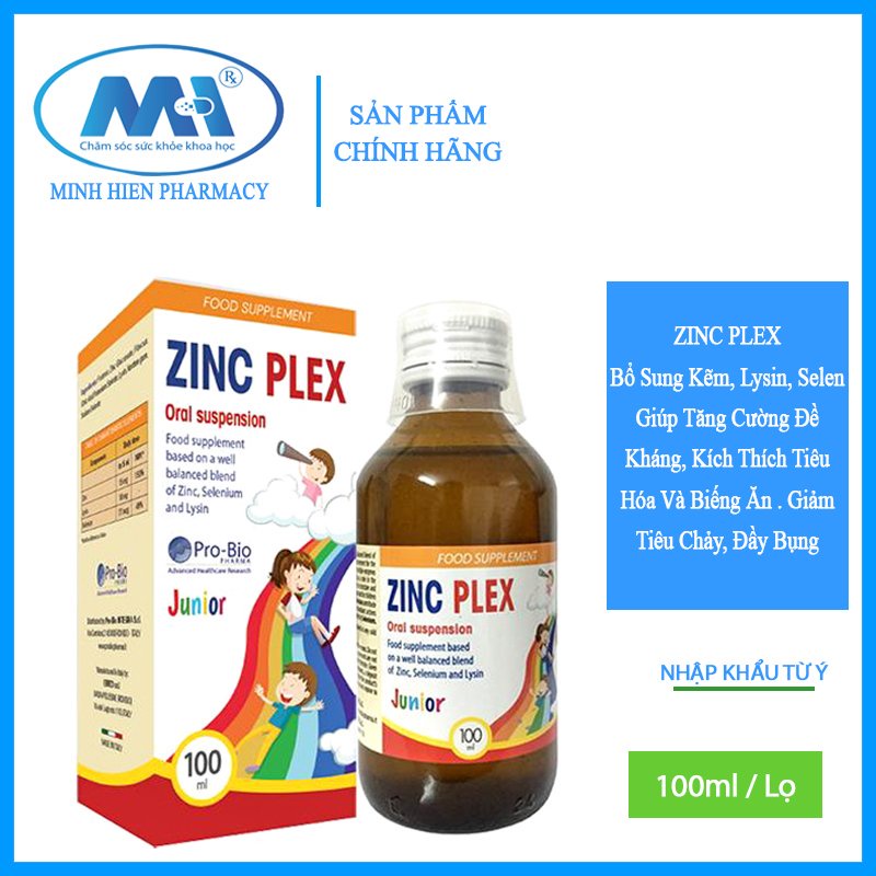 (✅Chính hãng)ZIN C PLEX Bổ sung kẽm và khoáng chất cho trẻ,kích thích tiêu hóa giảm biếng ăn ở trẻ, giúp bé ăn ngon hơn