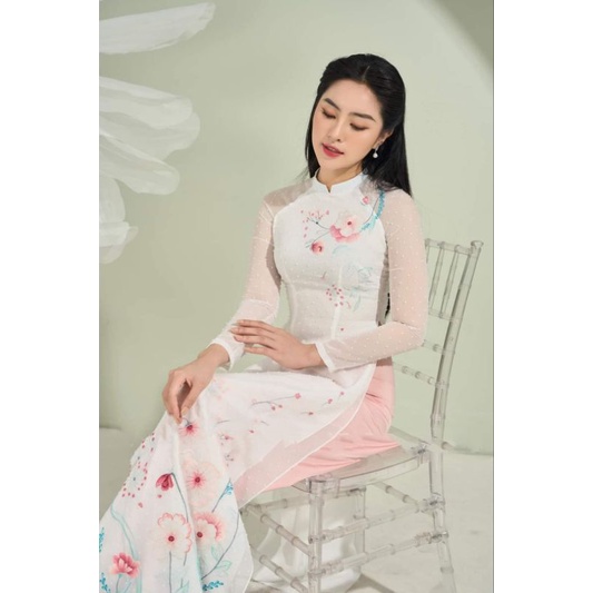 Áo dài lụa 4 tà cao cấp đẹp mềm mại hàng thiết kế cao cấp giá rẻ chuẩn hình ảnh 100%