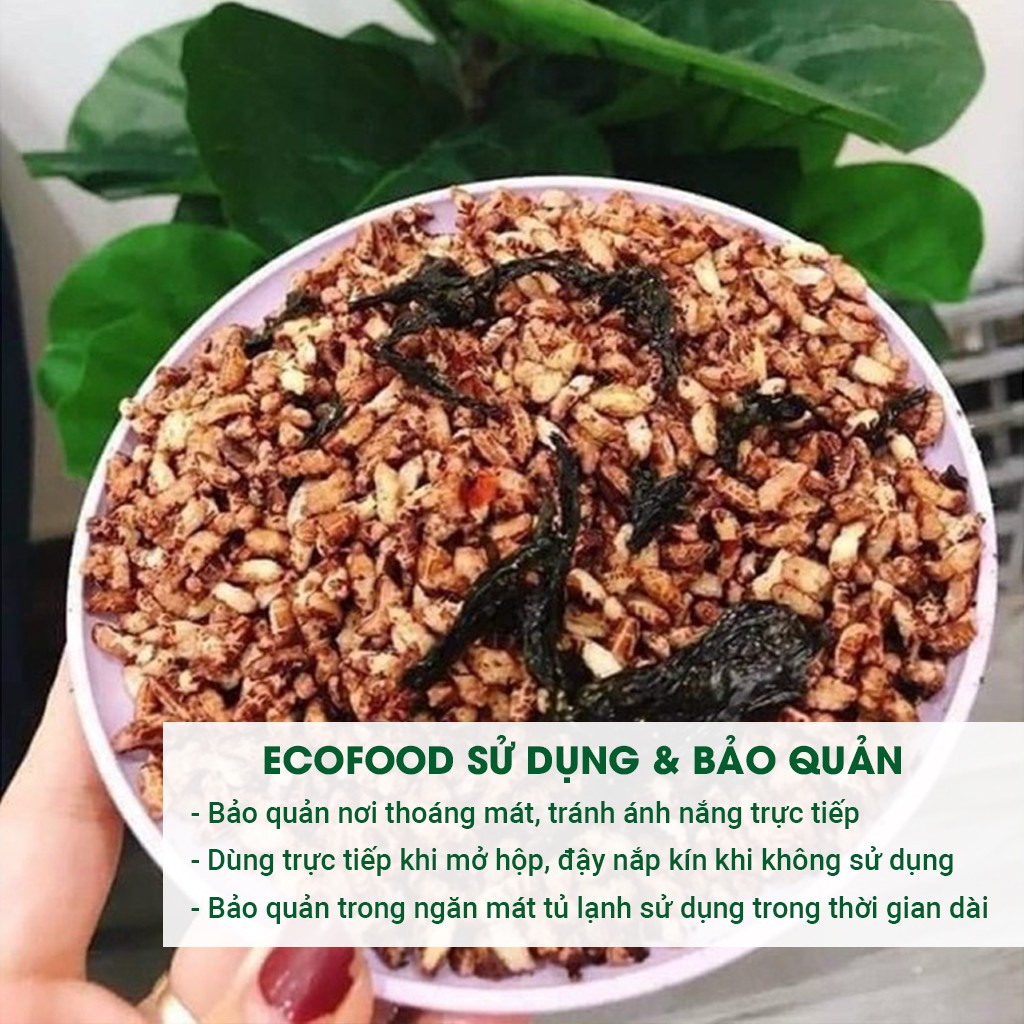 Gạo Lứt Sấy Rong Biển Giảm Cân 320G Ecofood , Đồ Ăn Vặt Việt Nam, An Toàn Vệ Sinh Thực Phẩm