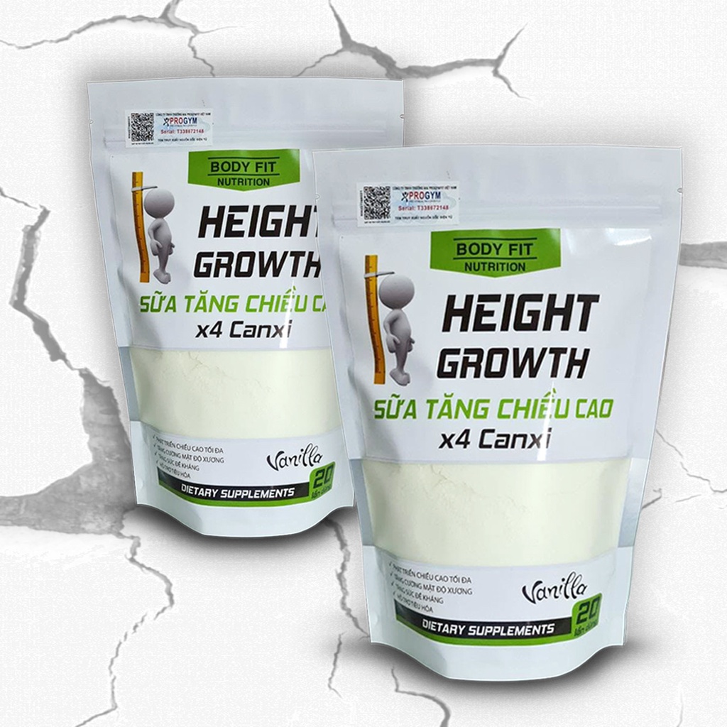 Combo 2 Túi Sữa Tăng Chiều Cao X 4 Canxi HEIGHT GROWTH