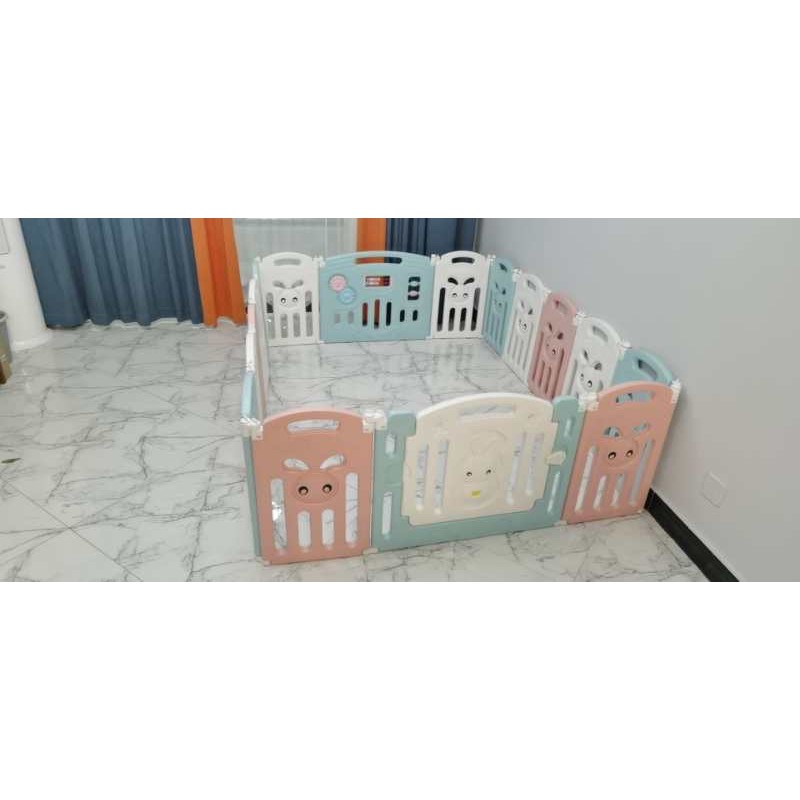 QUÂY CŨI NHỰA GẤP GỌN CHO BÉ MẪU CON THỎ TẶNG KÈM 100 BÓNG, 1 THẢM BẢO HÀNH 12 THÁNG